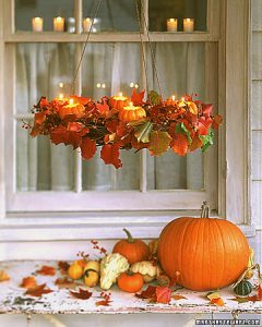 pumpkin chandelier