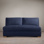 armless sofa